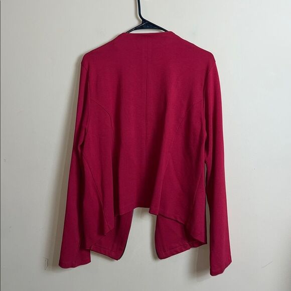 Torrid Women’s Size 2 Red Faux Zipper Moto Open Front Blazer Jacket - Picture 6 of 6